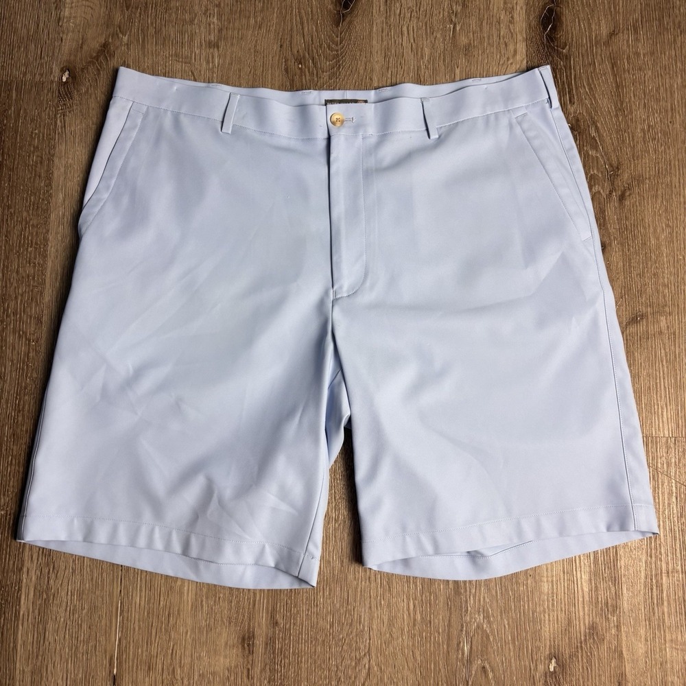 Peter Millar Salem EB82 Performance Golf Chino 9" Shorts Men's 40 Powder Blue‎